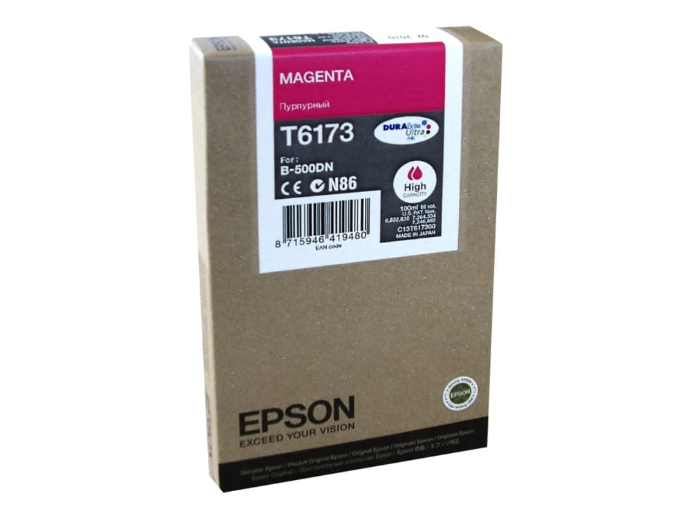 Epson T6173 - Hög kapacitet - magenta - original - bläckpatron - för B 500DN, 510DN