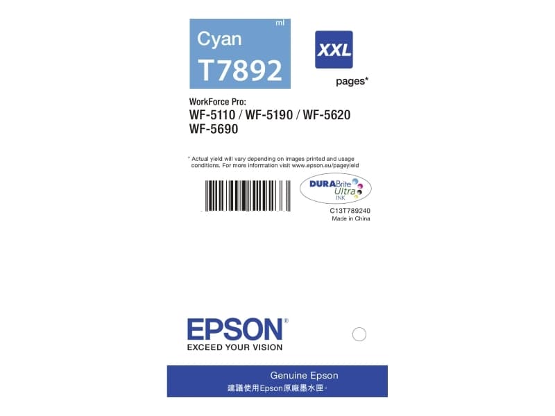 Epson Ink Cartridge XXL Cyan