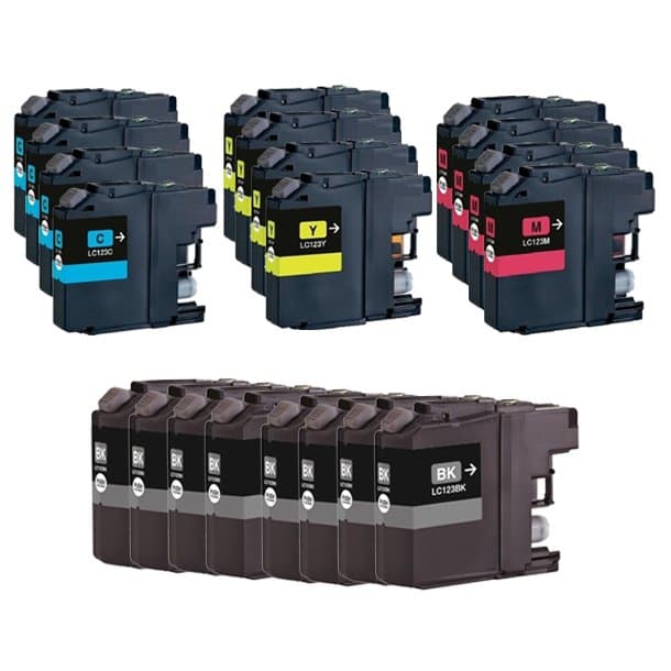 Brother LC 123 combo pack 20 stk - Kompatibel - BK/C/M/Y 240 ml