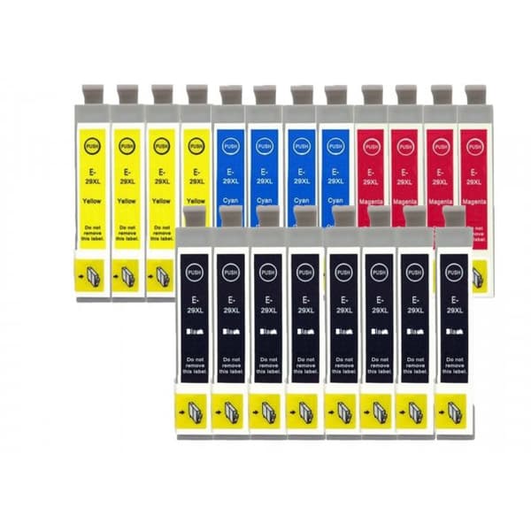 Kompatibel - Epson 29 XL combo pack 20 stk - BK/C/M/Y 313,6 ml