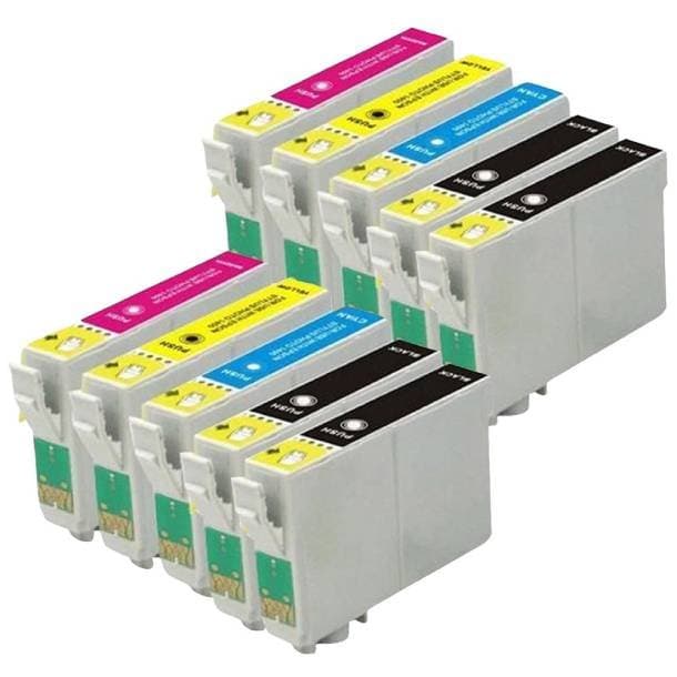 Kompatibel -  Epson T1281/T1282/T1283/T1284 Bläckpatroner Rabattpaket 10 st 138 ml