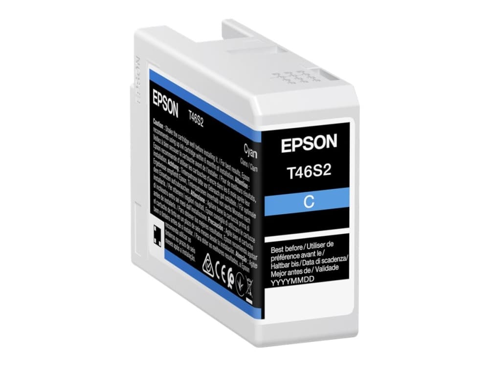 Epson T46S2 - 25 ml - cyan - original - bläckpatron - för SureColor P706, SC-P700