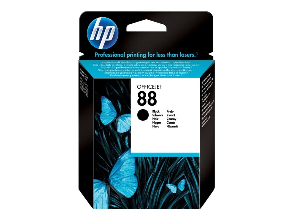 HP 88 - 20.5 ml - svart - original - blister - blekkpatron - for Officejet Pro K5400n, K550, K550dtn, K550dtwn, K8600, K8600dn