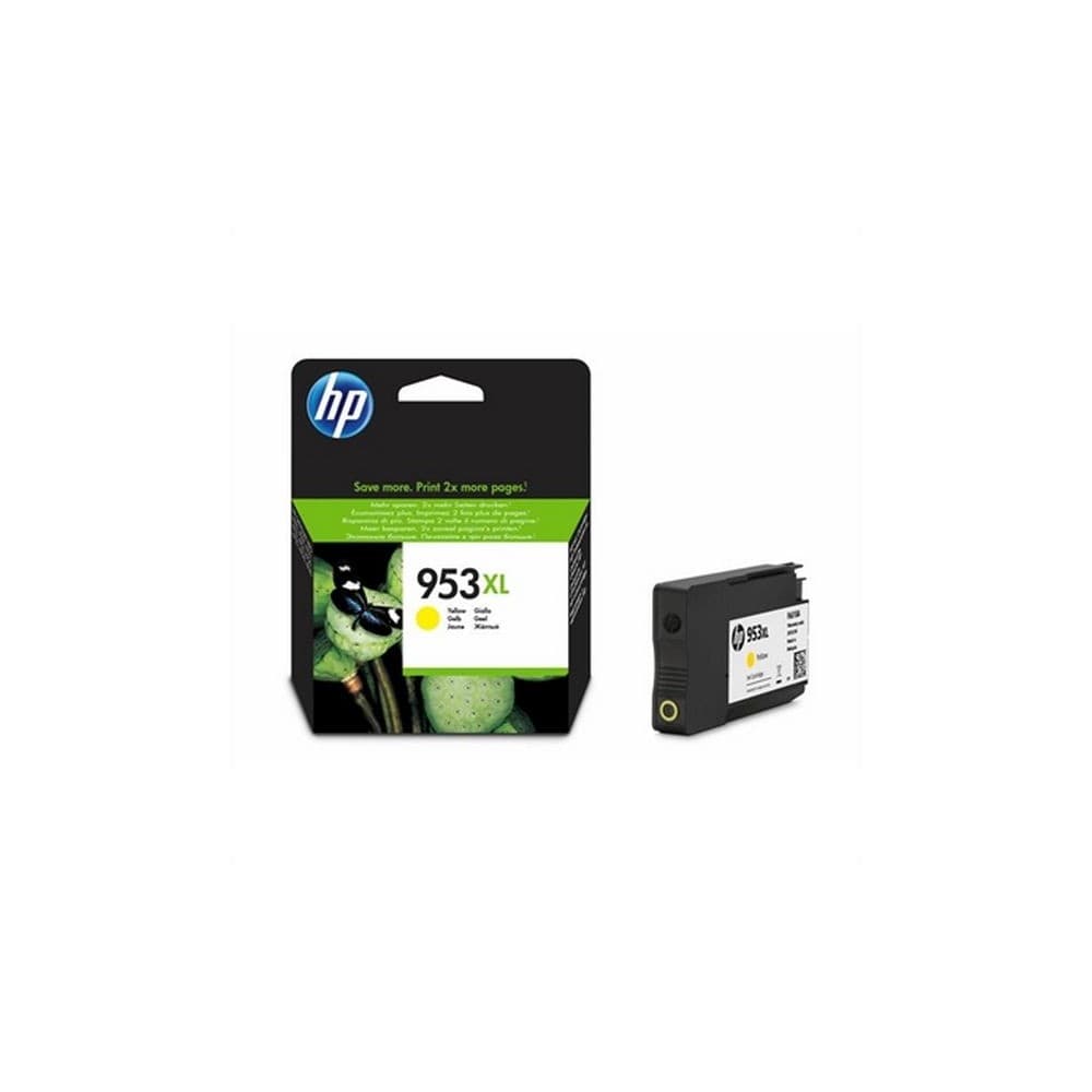 Original blækpatron Hewlett Packard F6U18AE Gul