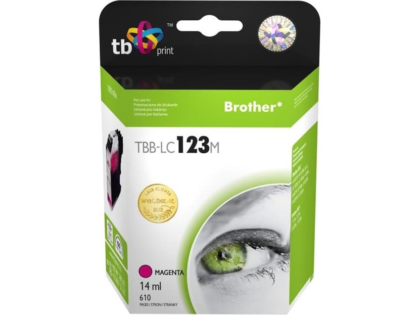 Ink.kazeta kompatibilni s Brother LC123M 100% new