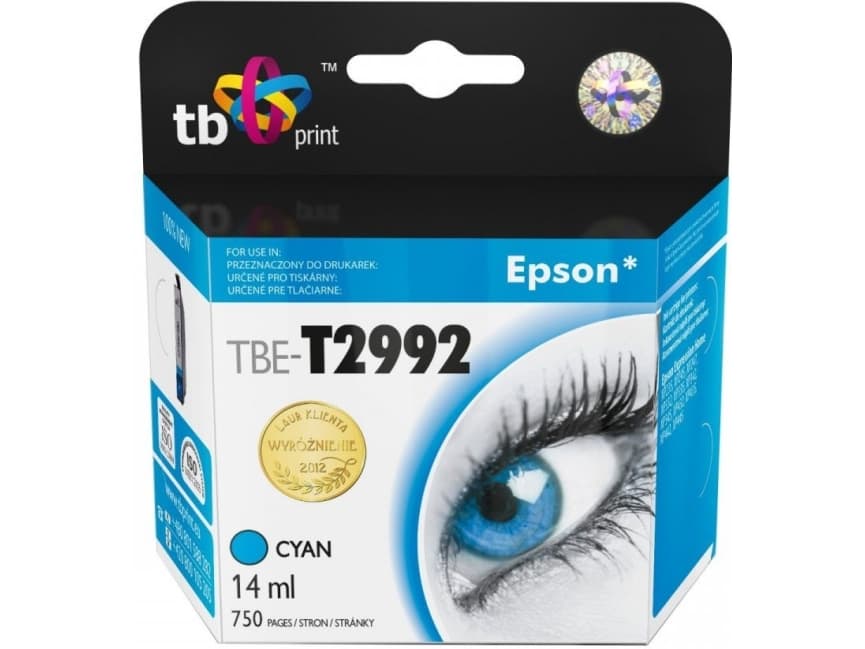 TB Compatible ink cartridge with Epson T2992, Cyan (TBE-T2992)