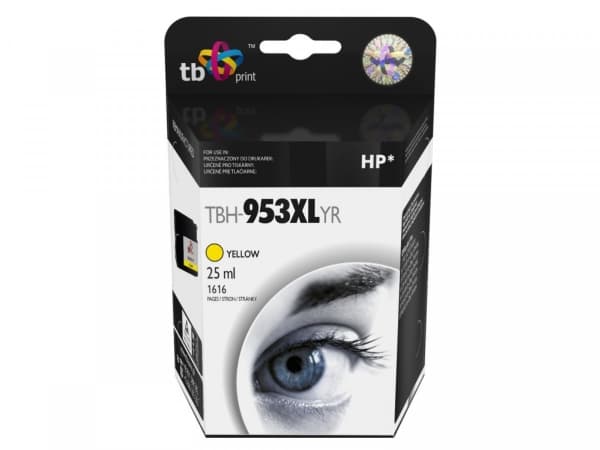 TB Print TBH-953XLYR, Pigmentbaserat bläck, Gul, - OfficeJet Pro 7740 - OfficeJet Pro 8210 - OfficeJet Pro 8710 All-in-One - OfficeJet Pro 8720..., 1