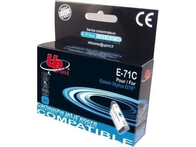 UPrint compatible ink with C13T07124011, cyan, 10ml