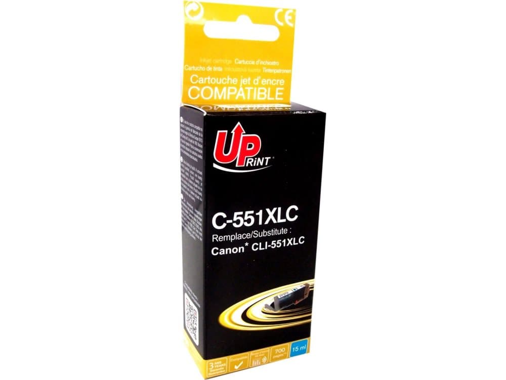 UPrint Ink C-551XLC/CLI551C XL (Cyan)