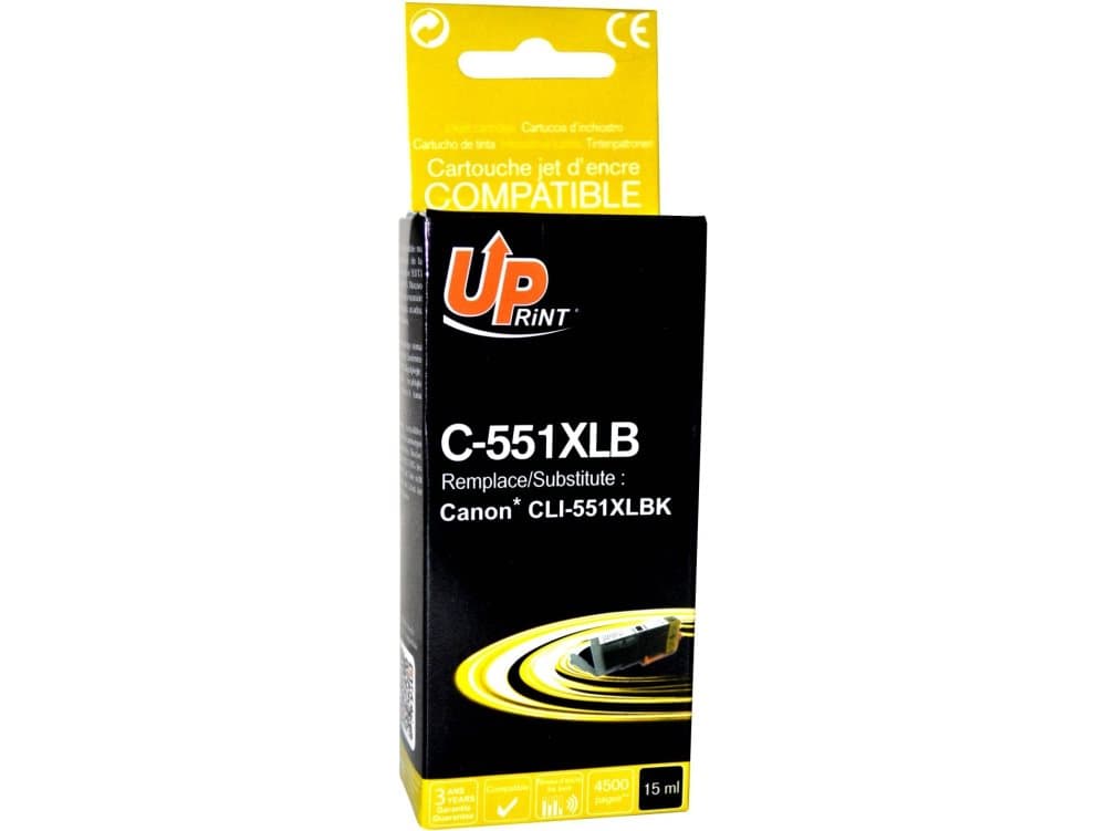 UPrint Ink C-551XLB/CLI551BK XL (Black)
