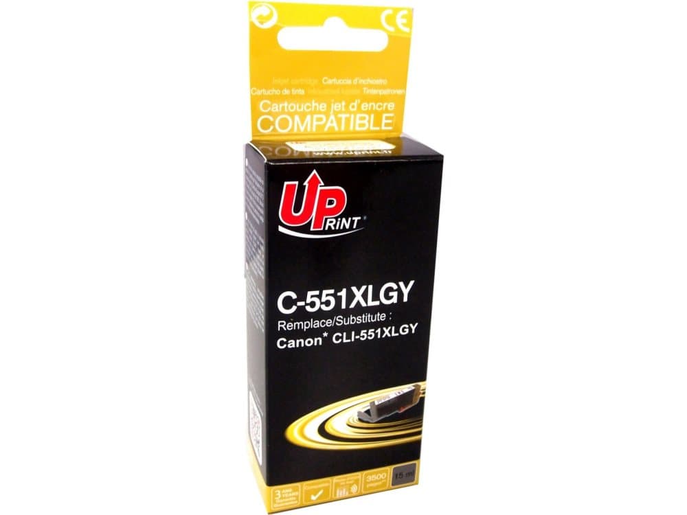 UPrint Ink C-551XLGY/CLI551GY XL (Gray)
