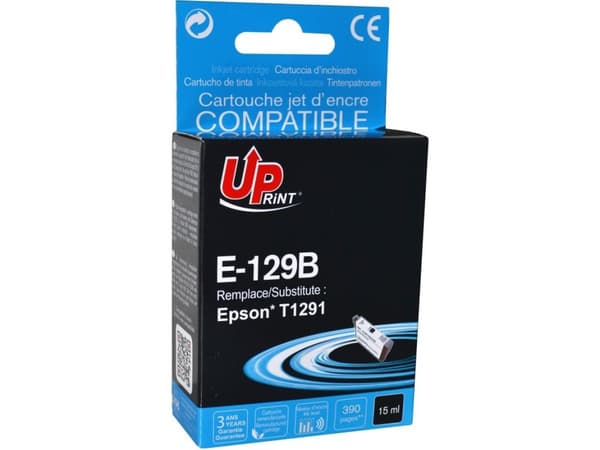 UPrint Ink E-129B/C13T12914010 T1291 (musta)