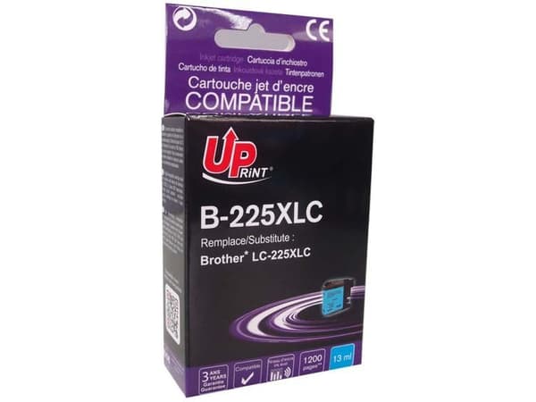 UPrint Ink B-225XLC/LC-225XLC (Cyan)