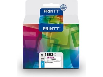 NTT System Ink PRINTT for EPSON NAE1802C (Cyan) (T1802) 10 ml
