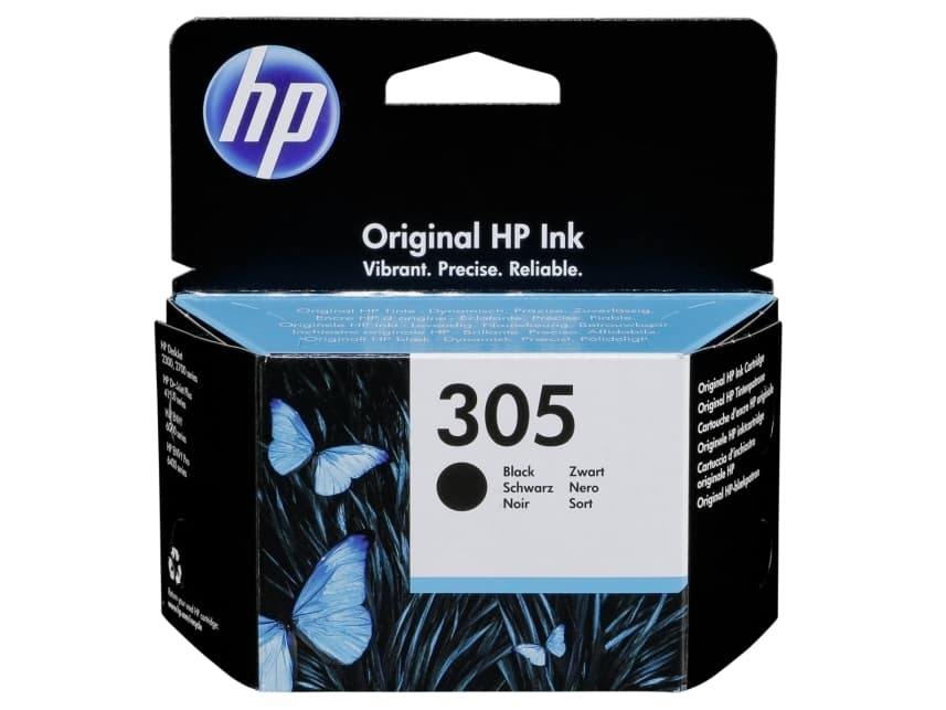 HP 305 - 2 ml - svart - original - blekkpatron - for Deskjet 1255, 23XX, 27XX, 41XX; DeskJet Plus 41XX; Envy 60XX; ENVY Pro 64XX