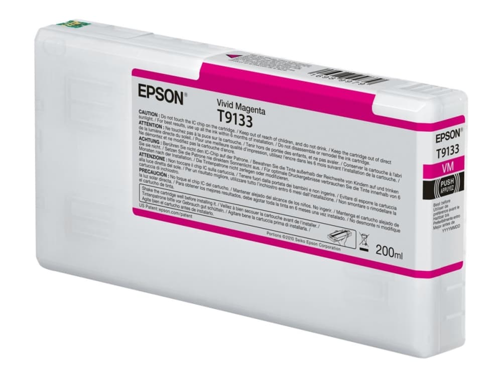 Epson T9133 - 200 ml - intensiv magenta - original - bläckpatron - för SureColor P5000, SC-P5000, SC-P5000 STD Spectro, SC-P5000 Violet, SC-P5000 Vio