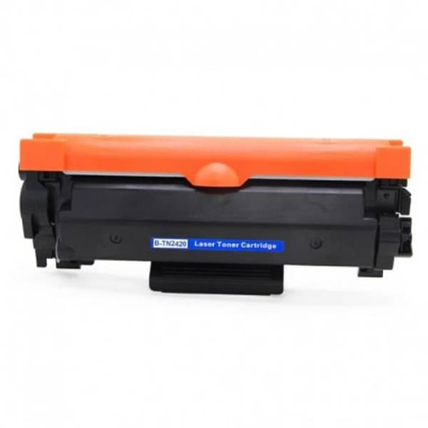 Lasertoner 3000 sider, kompatibel med Brother TN2420, B2420P, Sort