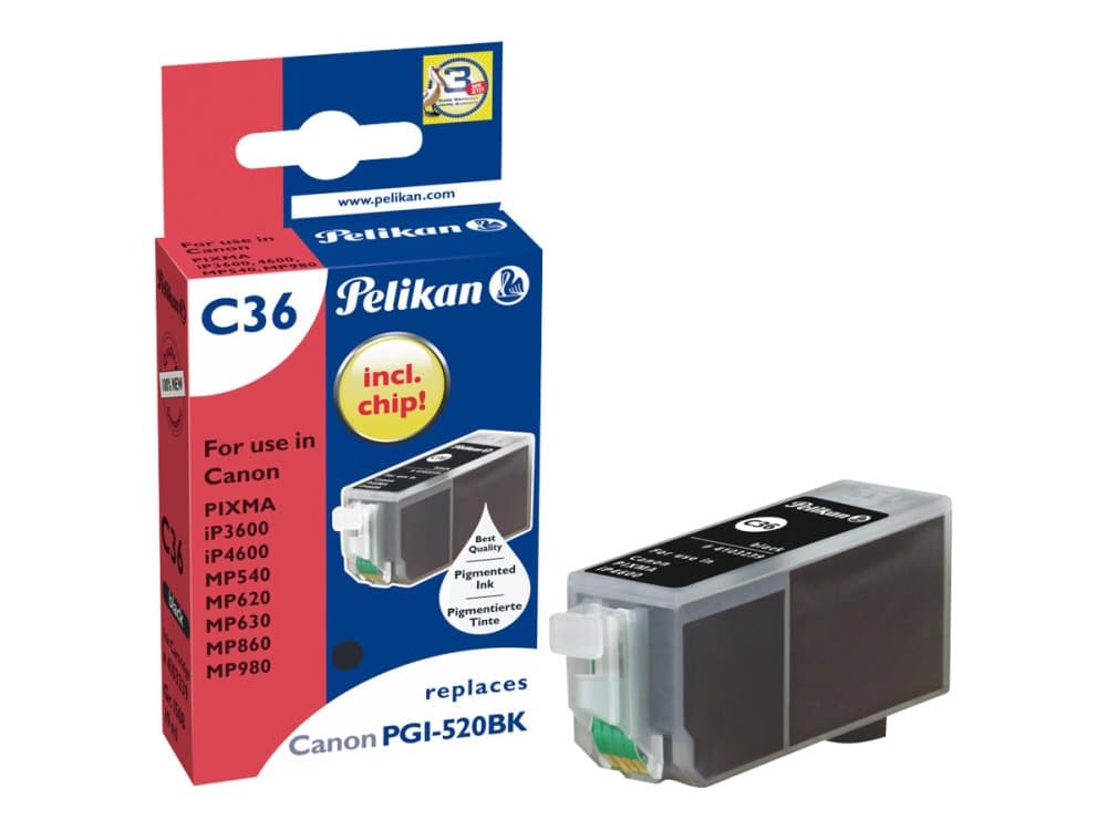 Pelikan C36 - Svart - compatible - bläckpatron - för Canon PIXMA iP4700, MP540, MP550, MP560, MP620, MP630, MP640, MP980, MP990, MX860, MX870