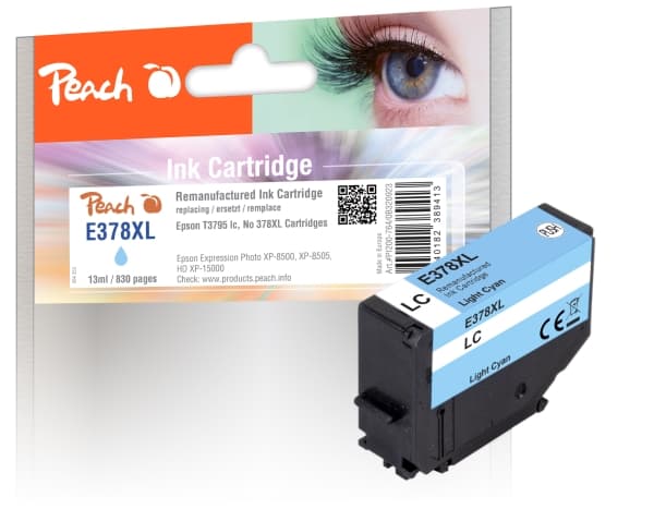 Peach Epson No. 378XL, li cyan T3795, REM, FW
