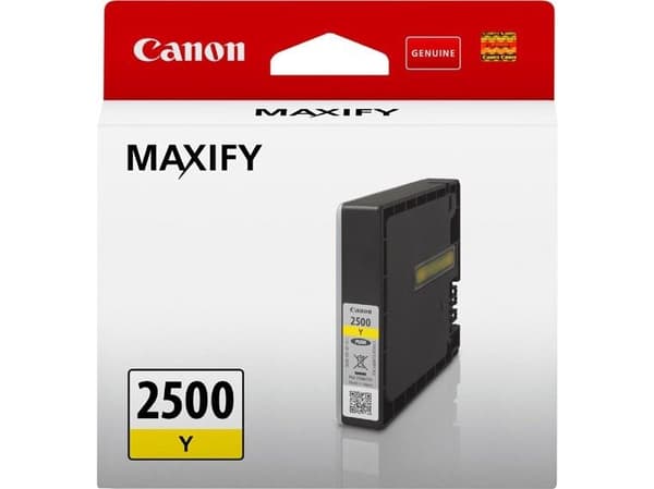 Tusz Canon Canon PGI- 2500 Y - 9,6 ml - yellow - Original - ink tank - for MAXIFY iB4050, iB4150, MB5050, MB5150, MB5155, MB5350, MB5450, MB5455 (930