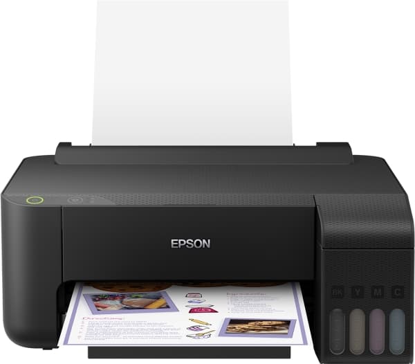 Epson EcoTank L1110, Svart, Cyan, Magenta, Gul, 5760 x 1440 DPI, 33 ppm, 15 ppm, 100 ark, 30 ark