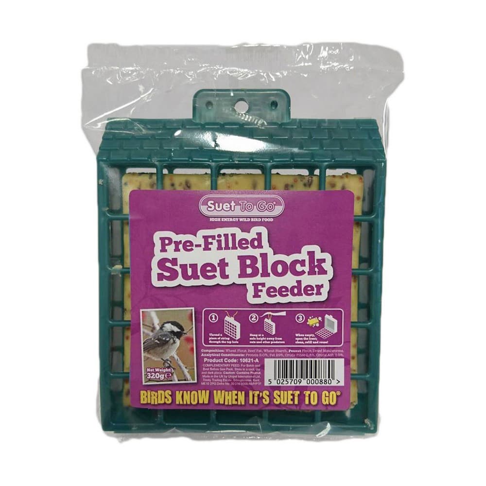 Suet To Go Pre-Filled Suet Block Feeder