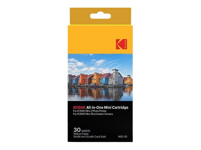 Kodak All-In-One Cartridge MSC-30 - Farge (cyan, magenta, gul) - skriverbånd / etikettsett - for Kodak C210, MiniShot; Photo Printer Mini 2