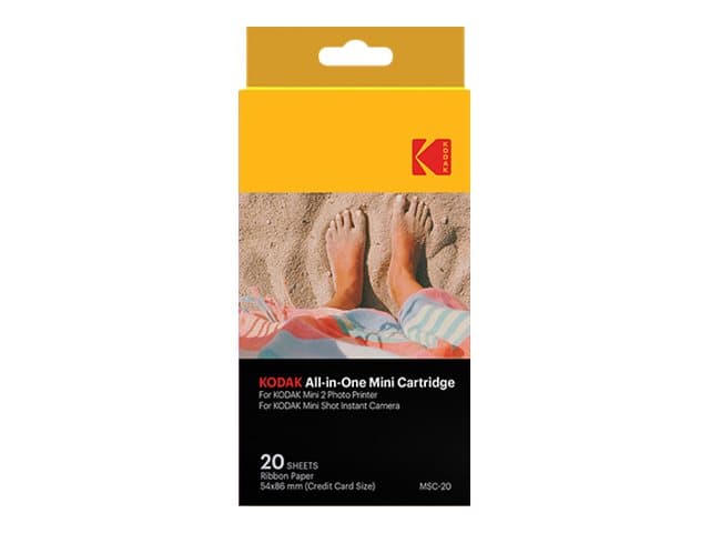 Kodak All-In-One Cartridge MSC-20 - 2-pack - farge (cyan, magenta, gul) - skriverbånd / etikettsett - for Kodak C210, MiniShot; Photo Printer Mini 2