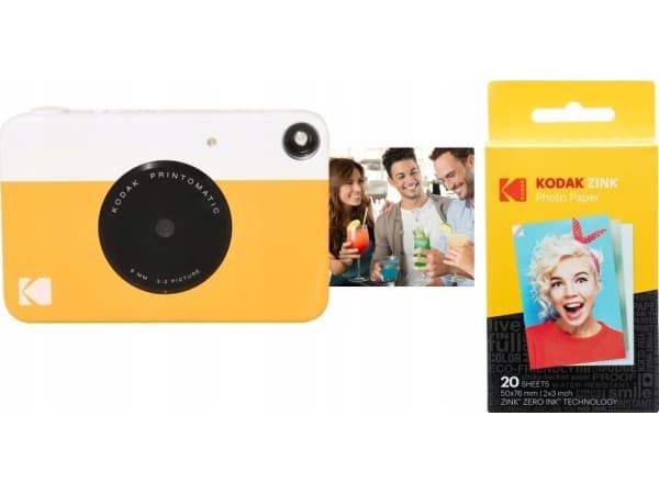 Kodak Printomatic + Pakke med patroner for 20 bilder - gul