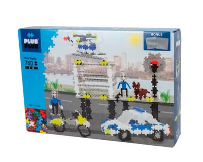 Plus Plus Basic 760 pcs & 2 plates Police
