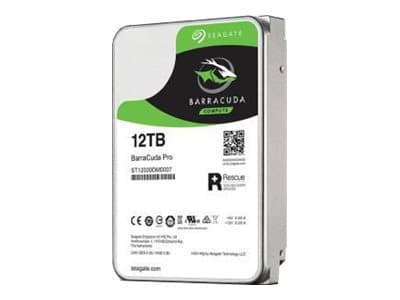 Seagate Barracuda Pro ST12000DM0007 - Harddisk - 12 TB - intern - 3.5" - SATA 6Gb/s - 7200 rpm - buffer: 256 MB - med 2-års Seagate Rescue Data Recov