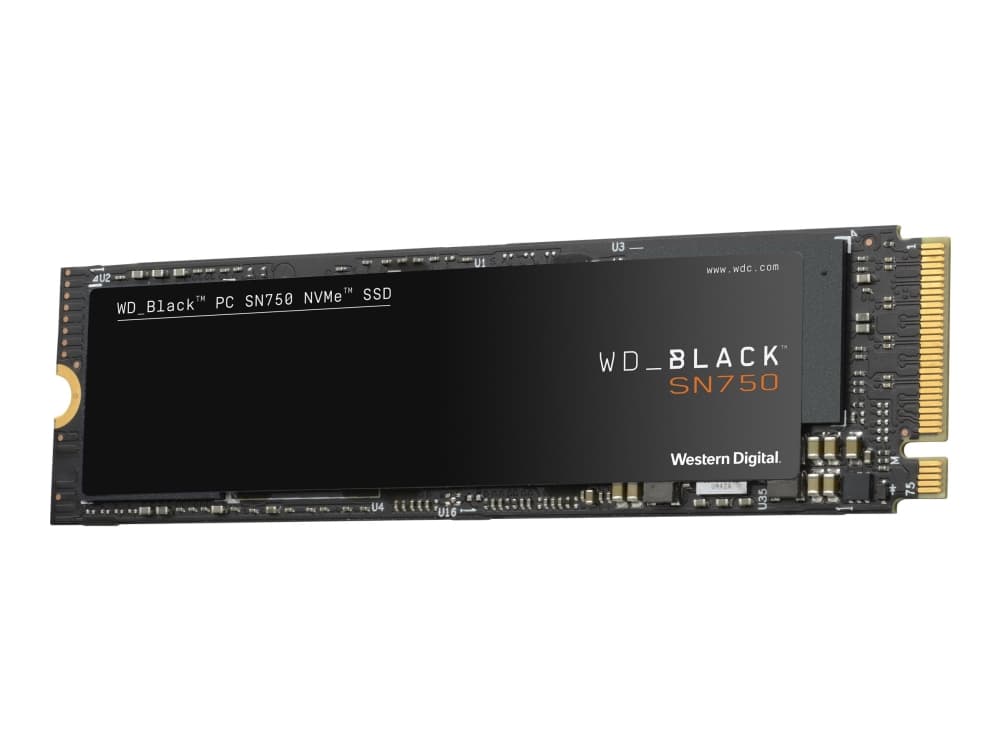 WD Black SN750 NVMe SSD WDS100T3X0C-00SJG0 - Solid State Drive - 1 TB - intern - M.2 2280 - PCI Express 3.0 x4 (NVMe)
