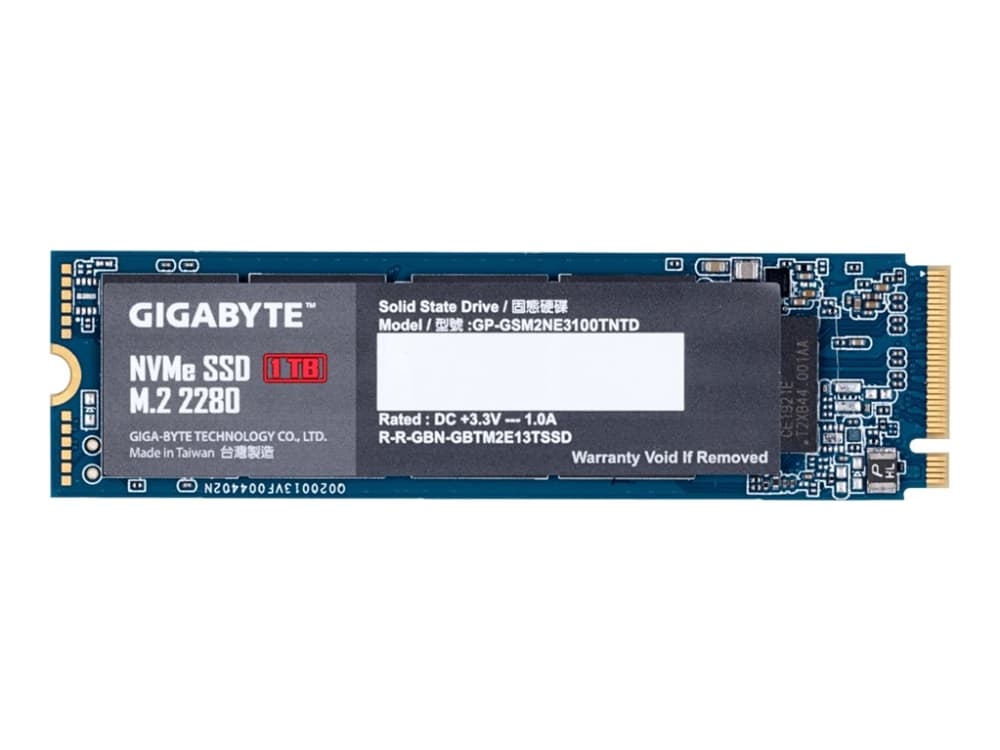 Gigabyte - Solid state drive - 1 TB - inbyggd - M.2 2280 - PCI Express 3.0 x4 (NVMe)