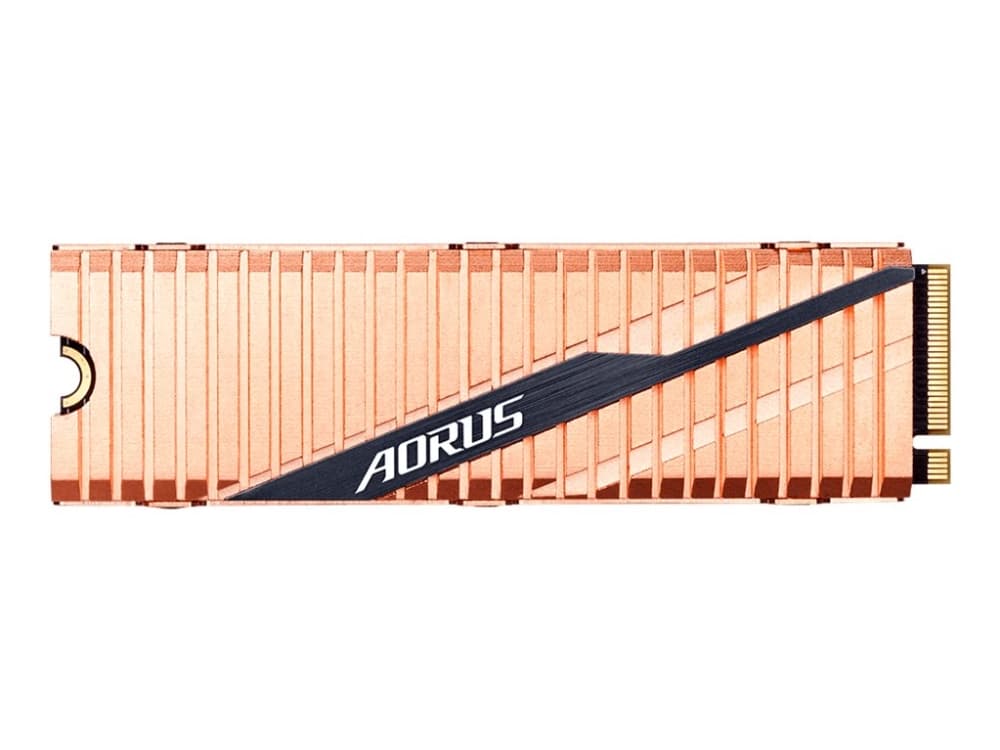 AORUS - Solid state drive - 1000 GB - inbyggd - M.2 2280 - PCI Express 4.0 x4 (NVMe) - buffert: 1 GB - integrated heatsink