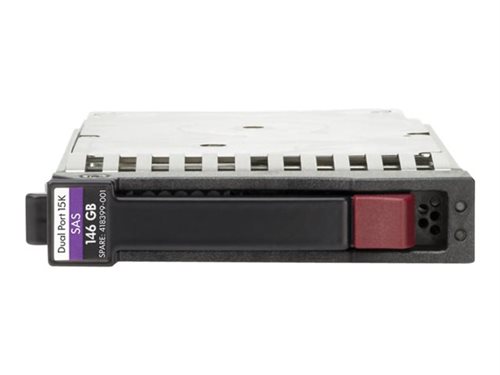 Bild av HPE Dual Port - Hårddisk - 600 GB - hot-swap - 2.5" SFF - SAS 6Gb/s - 10000 rpm - för Enterprise Virtual Array P6350 FC SFF Combo Field Kit, P6350 St