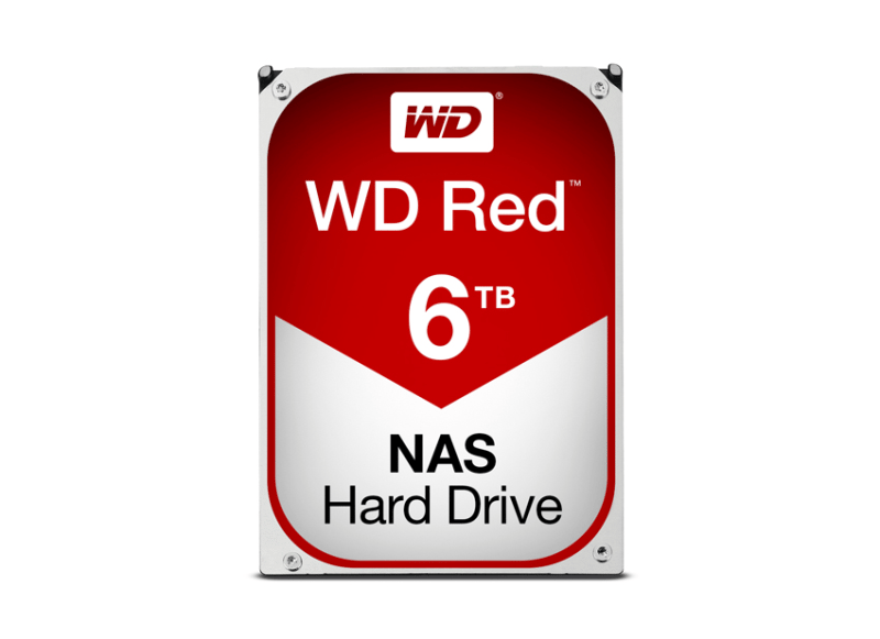 WD Red Plus NAS Hard Drive WD60EFRX - Hårddisk - 6 TB - inbyggd - 3.5" - SATA 6Gb/s - buffert: 64 MB - för My Cloud EX2; EX4; PR2100; PR4100