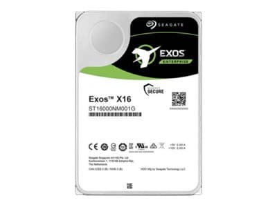 Seagate Exos X16 ST12000NM001G - Harddisk - 12 TB - intern - SATA 6Gb/s - 7200 rpm - buffer: 256 MB