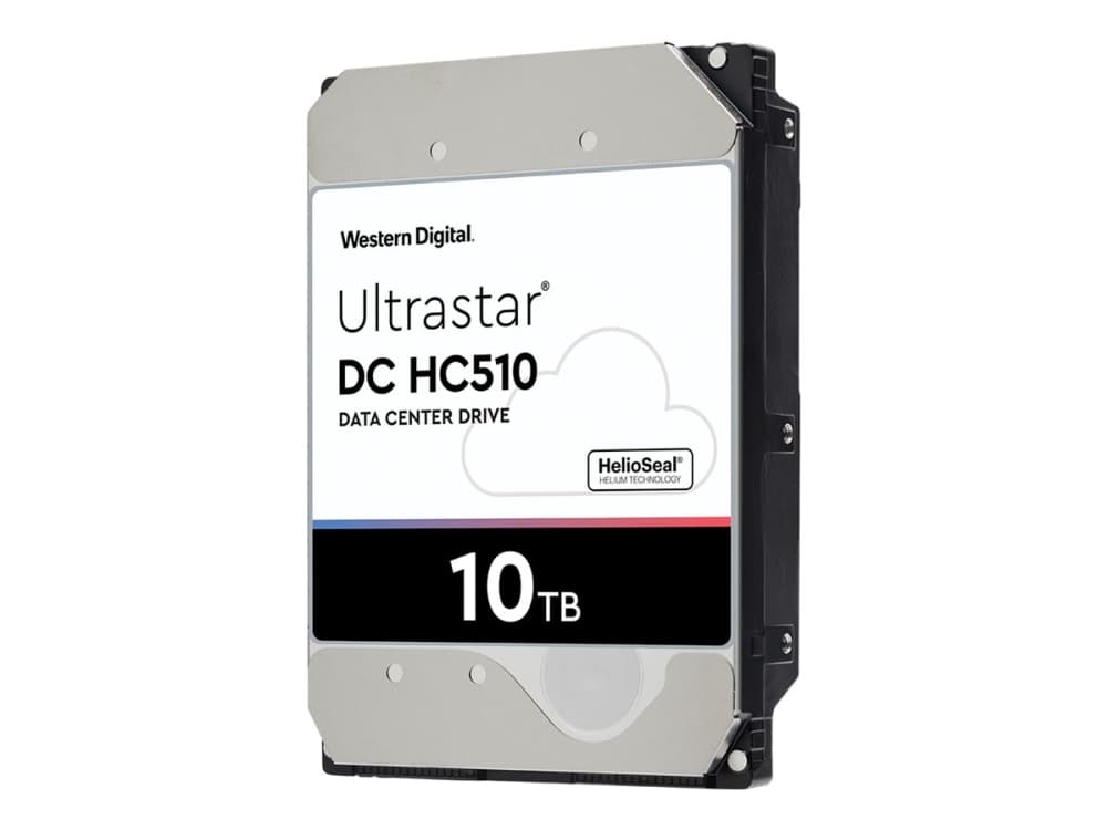 WD Ultrastar DC HC510 HUH721008ALE601 - Harddisk - kryptert - 8 TB - intern - 3.5" - SATA 6Gb/s - 7200 rpm - buffer: 256 MB - Self-Encrypting Drive (