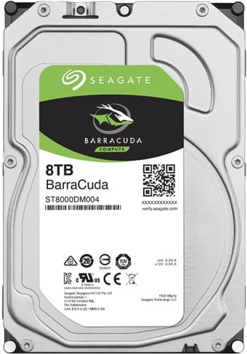 SEAGATE 8TB BARRACUDA 3.5" HDD SATA 3.0 5400RPM 256MB CACHE