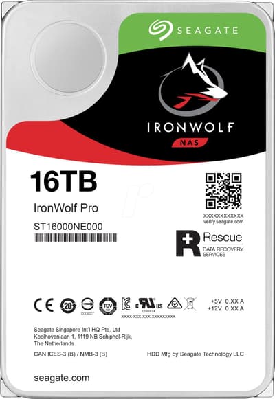 Seagate IronWolf Pro, 16TB (ST16000NE000)