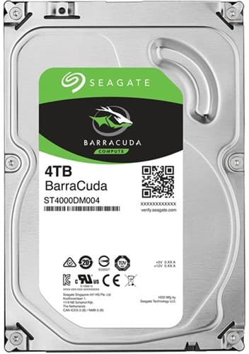 Seagate 4TB BarraCuda 3.5" HDD SATA 3.0 5400RPM 256MB Cache