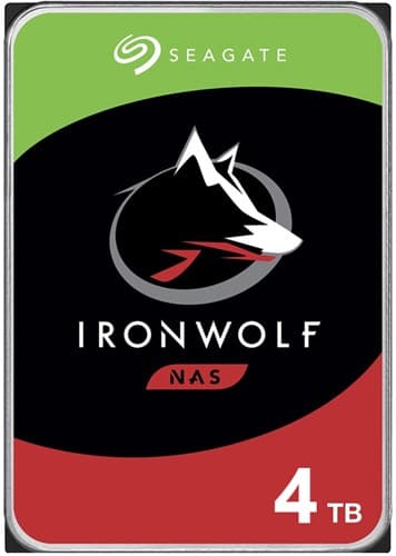 Seagate 4TB Ironwolf 3.5" HDD NAS SATA 6 Gbps 5900RPM 64MB Cache