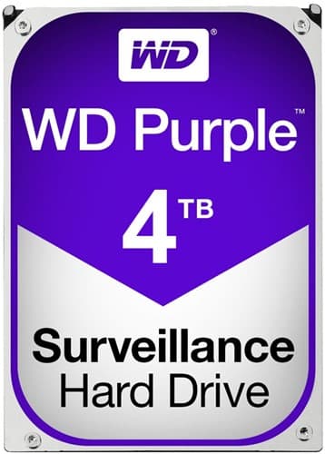 WD Purple 4TB 5400 RPM 64MB Cache SATA 6.0Gb/s 3.5" Internal Hard Drive