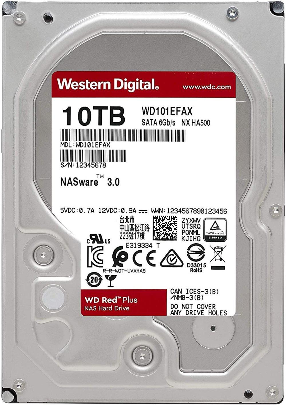 WD Red (256MB cache, 215MB/s), 10TB