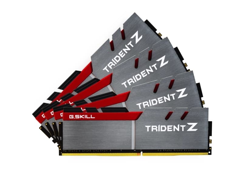 G.Skill TridentZ Series - DDR4 - kit - 64 GB: 4 x 16 GB - DIMM 288-pin - 3200 MHz / PC4-25600 - CL14 - 1.35 V - ikke-bufret - ikke-ECC