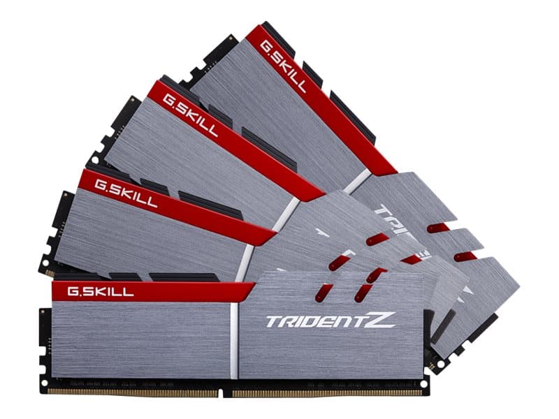 G.Skill TridentZ Series - DDR4 - 64 GB Sett: 4 x 16 GB - DIMM 288-pin - 3200 MHz / PC4-25600 - CL16 - 1.35 V - ikke-bufret - ikke-ECC