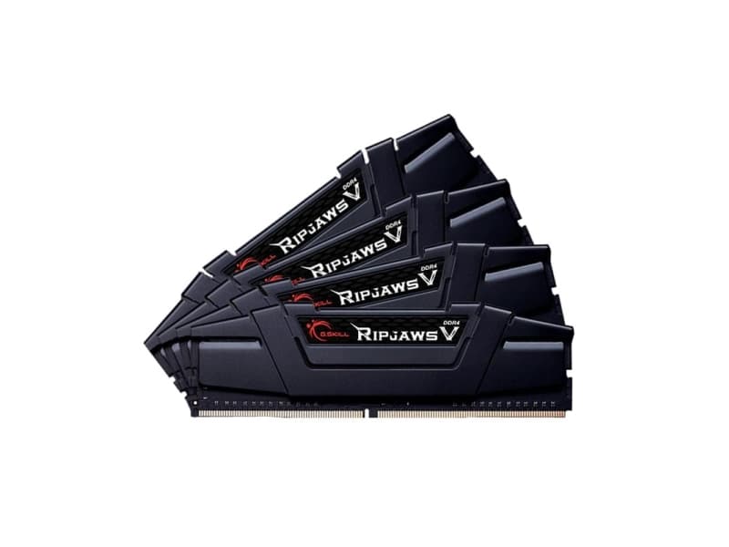 G.Skill Ripjaws V - DDR4 - kit - 32 GB: 4 x 8 GB - DIMM 288-pin - 3000 MHz / PC4-24000 - CL14 - 1.35 V - ikke-bufret - ikke-ECC - klassisk svart