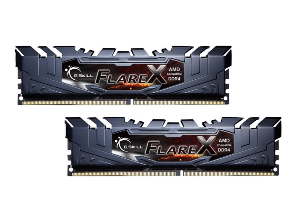 G.Skill Flare X series - DDR4 - kit - 32 GB: 2 x 16 GB - DIMM 288-pin - 2400 MHz / PC4-19200 - CL15 - 1.2 V - ikke-bufret - ikke-ECC