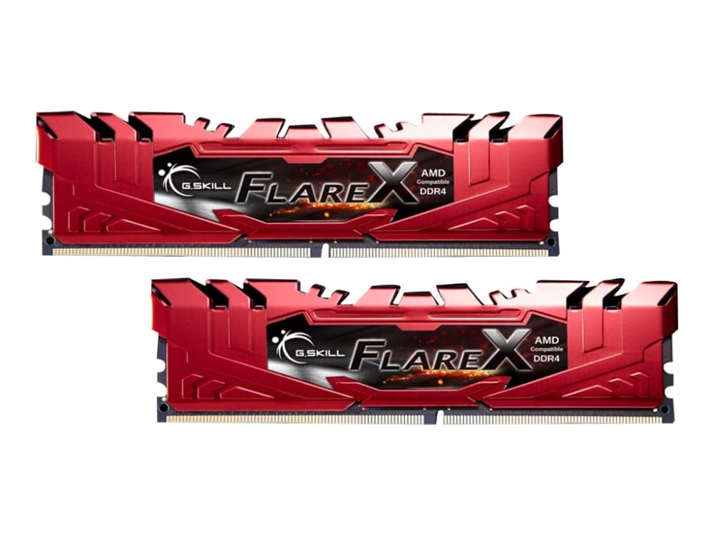 G.Skill Flare X series - DDR4 - kit - 32 GB: 2 x 16 GB - DIMM 288-pin - 2400 MHz / PC4-19200 - CL15 - 1.2 V - ikke-bufret - ikke-ECC