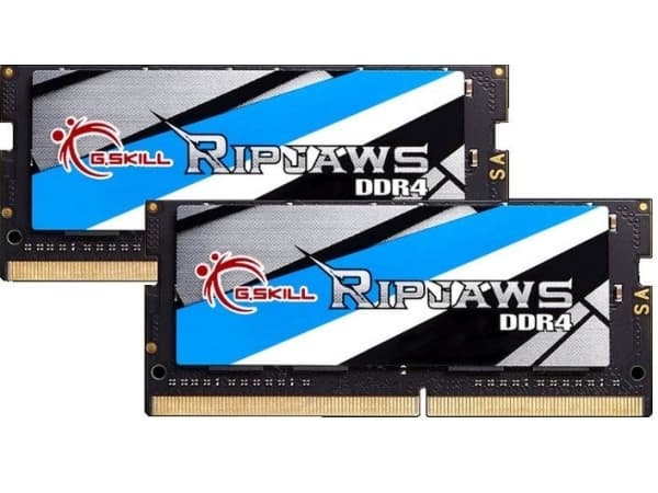 G.Skill Ripjaws - DDR4 - kit - 32 GB: 2 x 16 GB - SO DIMM 260-pin - 2400 MHz / PC4-19200 - CL16 - 1.2 V - ikke-bufret - ikke-ECC
